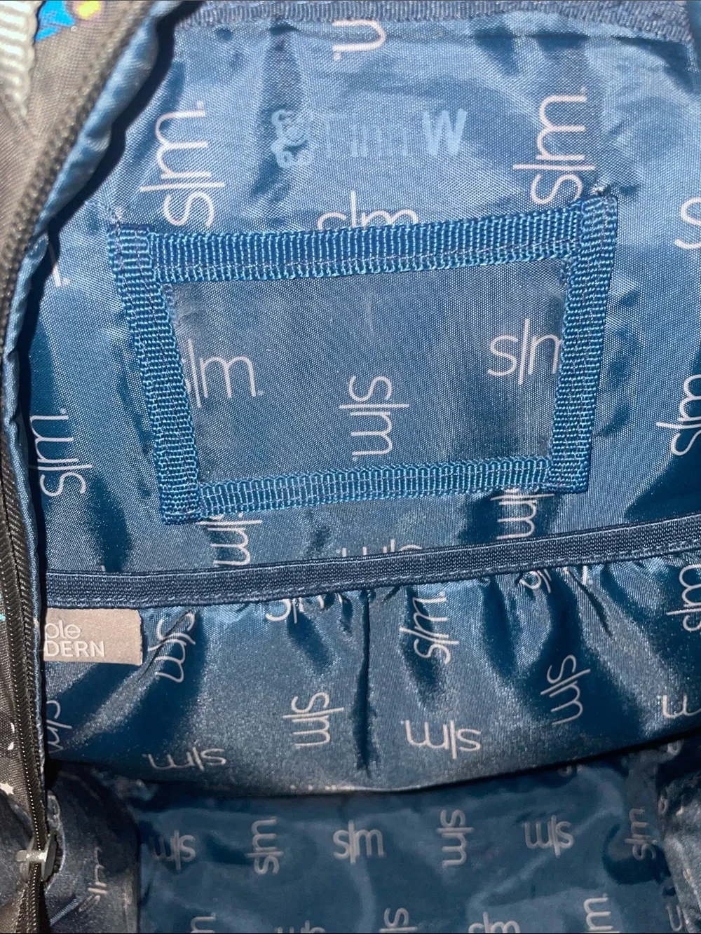 Kids Batman Print Gray & Blue Backpack - Unbranded